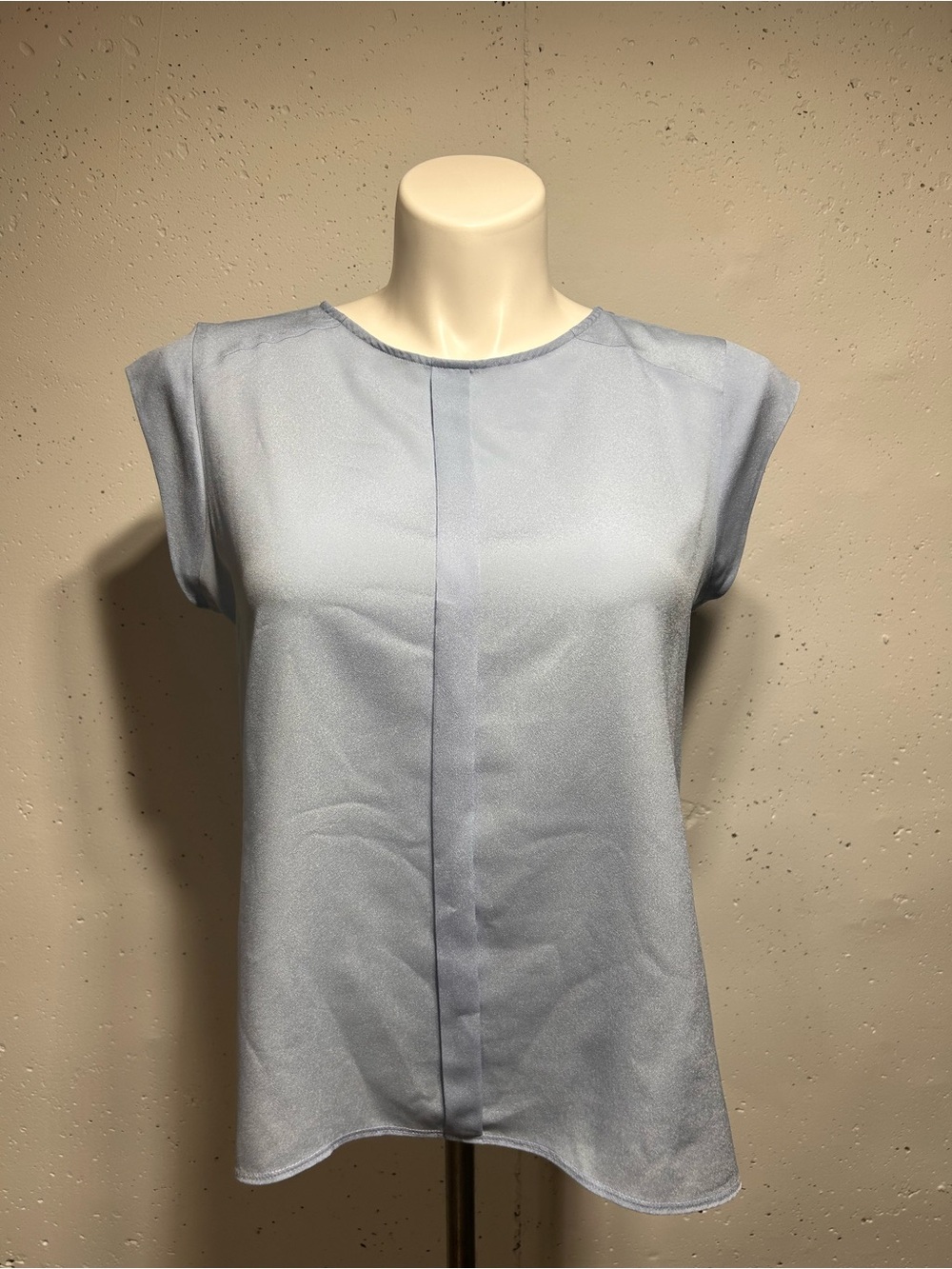 The Limited Light Blue Cap Sleeve Blouse Top XL